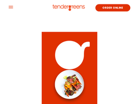 'tendergreens.com' screenshot