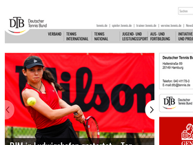 'tennis.de' screenshot