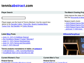 'tennisabstract.com' screenshot