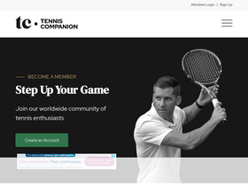 'tenniscompanion.org' screenshot