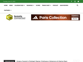 'tennisconnected.com' screenshot