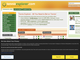 'tennisexplorer.com' screenshot