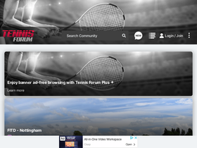 'tennisforum.com' screenshot