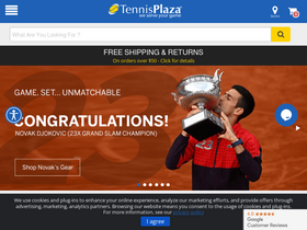 'tennisplaza.com' screenshot