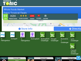 'tennistonic.com' screenshot