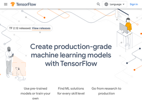 'tensorflow.org' screenshot