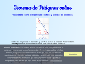 'teoremadepitagorasonline.com' screenshot