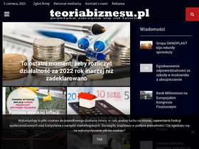 'teoriabiznesu.pl' screenshot