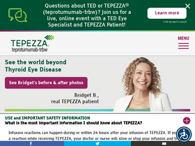 'tepezza.com' screenshot