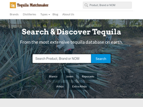 'tequilamatchmaker.com' screenshot