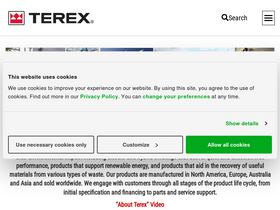 'terex.com' screenshot