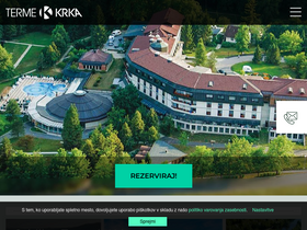 'terme-krka.com' screenshot