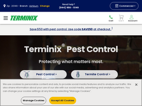 'terminix.com' screenshot