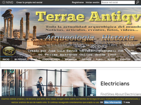'terraeantiqvae.com' screenshot