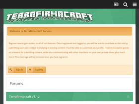 'terrafirmacraft.com' screenshot