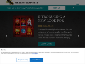 'terrypratchettbooks.com' screenshot
