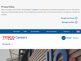 'tesco-careers.com' screenshot