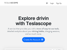 'teslascope.com' screenshot