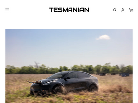 'tesmanian.com' screenshot