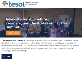 'tesol.org' screenshot