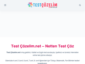 'testcozelim.net' screenshot