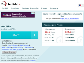 'testdebit.fr' screenshot