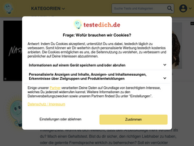 'testedich.de' screenshot