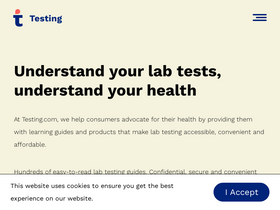 'testing.com' screenshot