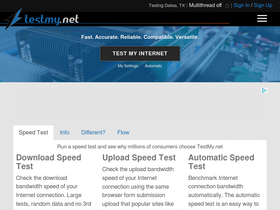 'testmy.net' screenshot