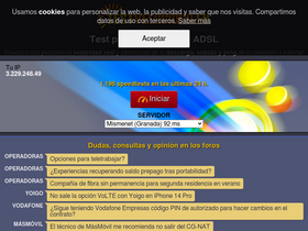 'testvelocidad.eu' screenshot