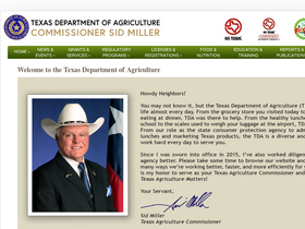 'texasagriculture.gov' screenshot