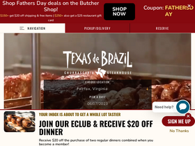 'texasdebrazil.com' screenshot