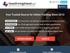 'texasdrivingschool.com' screenshot