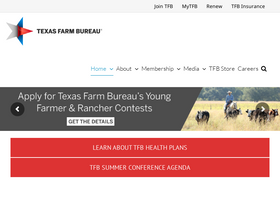 'texasfarmbureau.org' screenshot