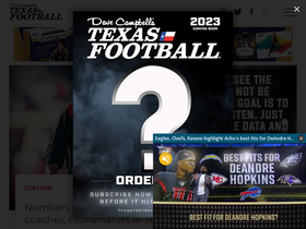 'texasfootball.com' screenshot