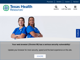 'texashealth.org' screenshot