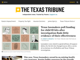 'texastribune.org' screenshot
