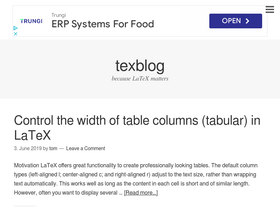 'texblog.org' screenshot