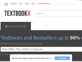 'textbookx.com' screenshot