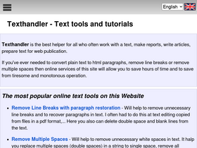 'texthandler.com' screenshot