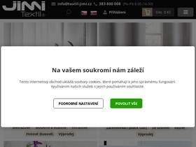 'textil-jimi.cz' screenshot
