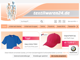 'textilwaren24.eu' screenshot