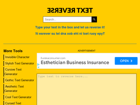 'textreverse.com' screenshot