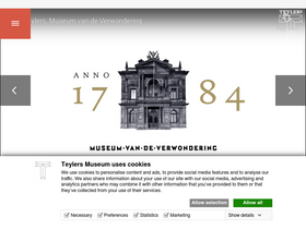 'teylersmuseum.nl' screenshot