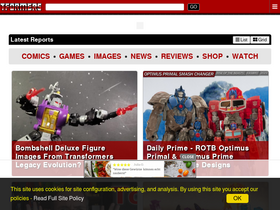 'tformers.com' screenshot