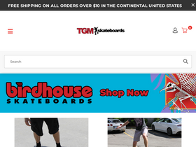 'tgmskateboards.com' screenshot