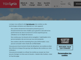 'tgv-lyria.com' screenshot