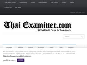 'thaiexaminer.com' screenshot