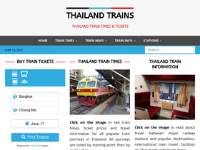 'thailandtrains.com' screenshot