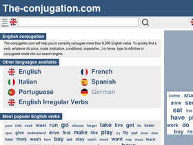 'the-conjugation.com' screenshot